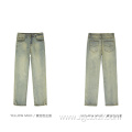 Men's fall and winter slit slimming jeans